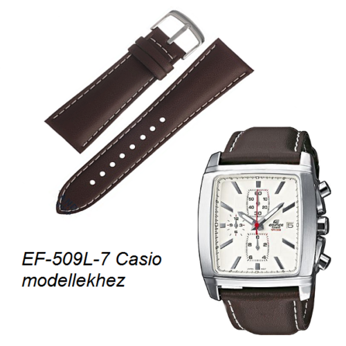 EF-509L-7 Casio barna bőrszíj