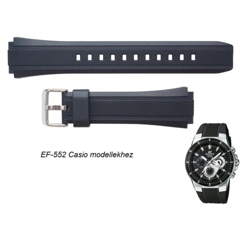 EF-552 Casio fekete műanyag szíj