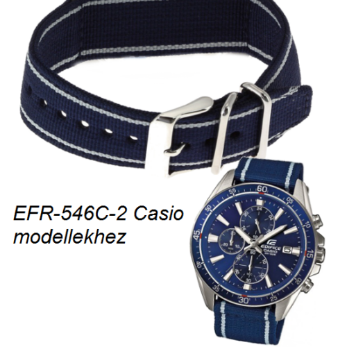 EFR-546C-2A Casio kék szövet szíj