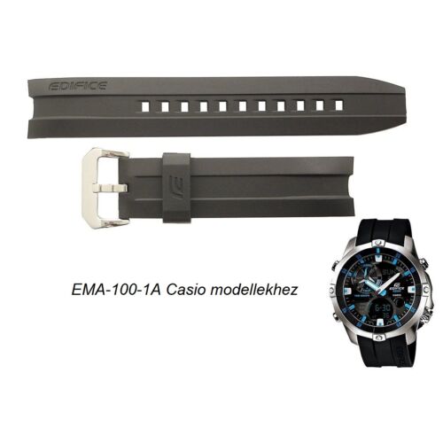 EMA-100-1A Casio fekete műanyag szíj