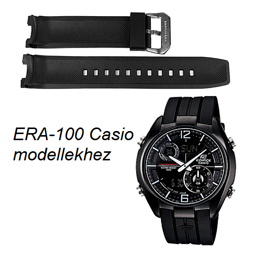 ERA-100 Casio fekete műanyag szíj