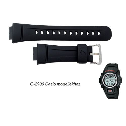 G-2900 Casio fekete műanyag szíj