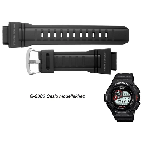 G-9300 Casio fekete műanyag szíj