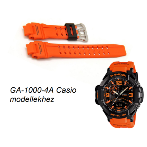 GA-1000-4A Casio narancssárga műanyag szíj