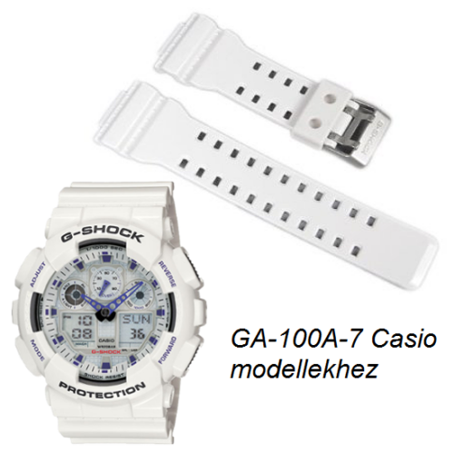 GA-100A-7A Casio fehér műanyag szíj