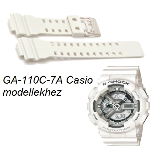 GA-110C-7A Casio fehér műanyag szíj