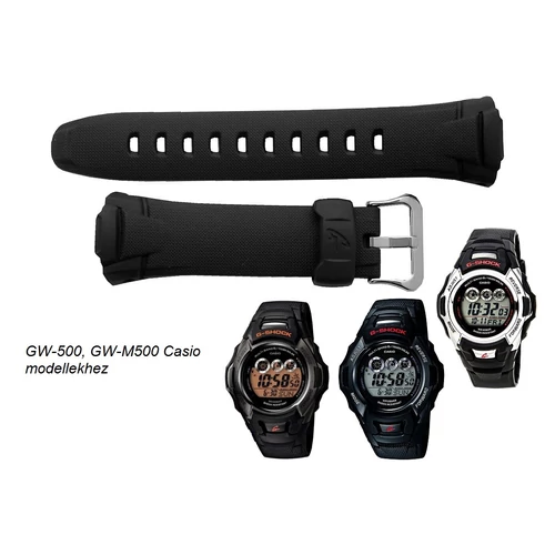 GW-500 GW-M500 Casio fekete műanyag szíj