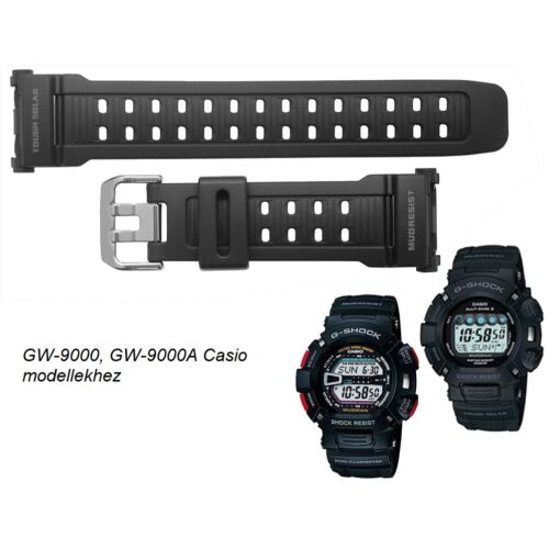 GW-9000-1 GW-900A Casio fekete műanyag szíj
