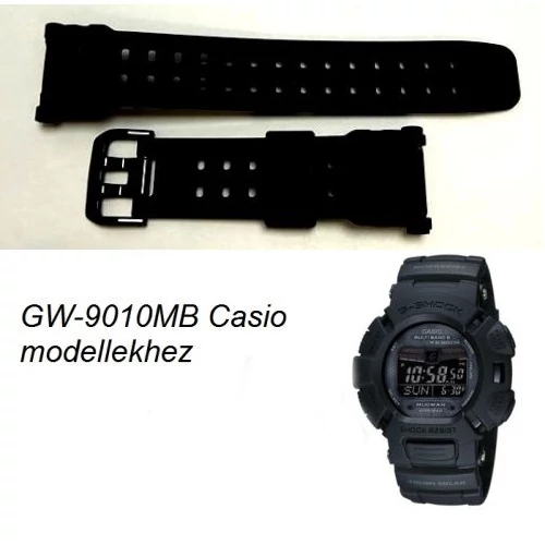 GW-9010MB, GW-9010BP Casio fekete műanyag szíj