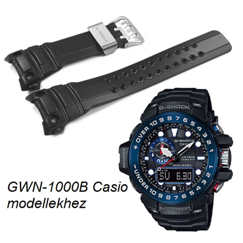 GWN-1000B Casio fekete műanyag szíj