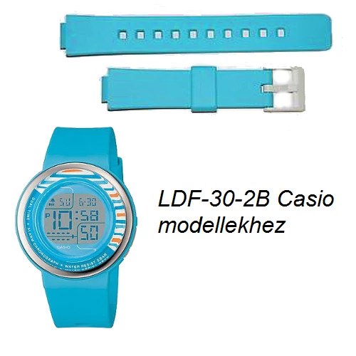 LDF-30-2B Casio kék műanyag szíj