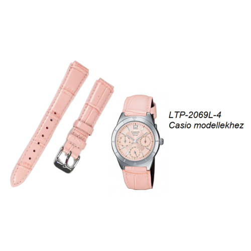 LTP-2069L-4 Casio rózsaszín bőrszíj