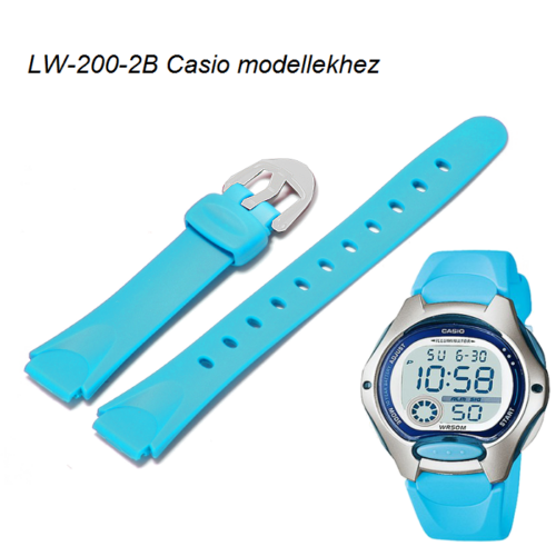 LW-200-2B Casio világoskék műanyag szíj