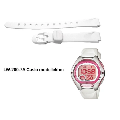 LW-200-7A Casio fehér műanyag szíj