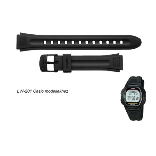 LW-201-1A Casio fekete műanyag szíj