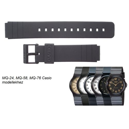MQ-24 MQ-58 MQ-76 MQ-104 Casio fekete műanyag szíj