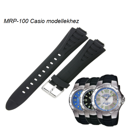 MRP-100 Casio fekete műanyag szíj