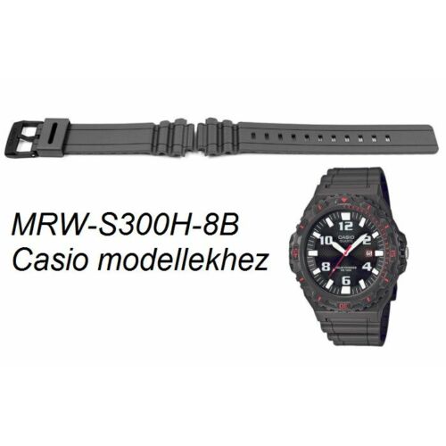 MRW-S300H-8B Casio szürke műanyag szíj