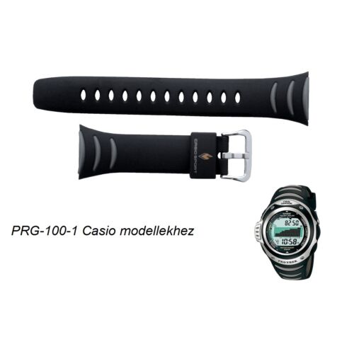 PRG-100-1 Casio fekete műanyag szíj