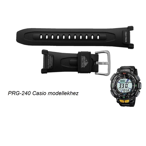 PRG-240B-2 Casio fekete műanyag szíj