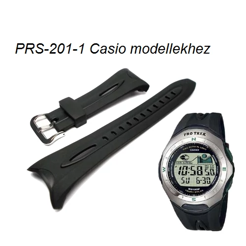 PRS-201-1 Casio fekete műanyag szíj