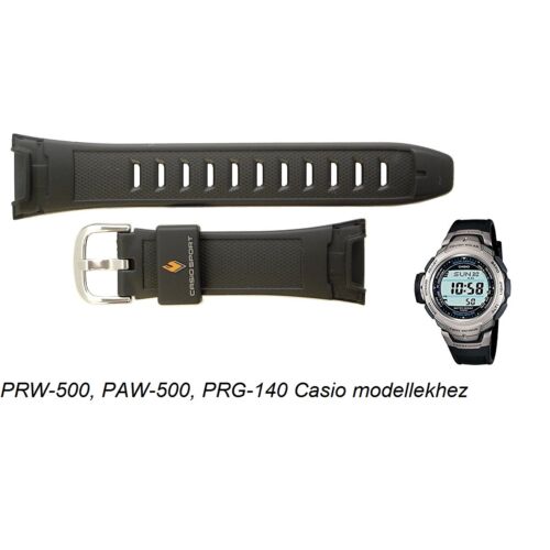 PRW-500-1, PAW-500, PRG-140 Casio fekete műanyag szíj