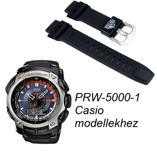 PRW-5000-1 Casio fekete műanyag szíj