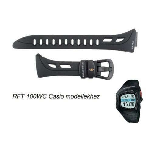 RFT-100WC Casio fekete műanyag szíj