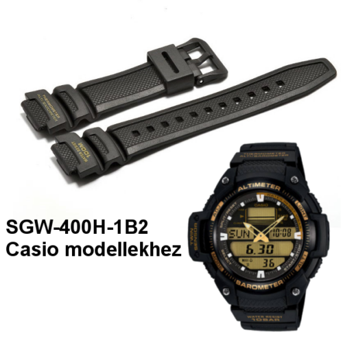 SGW-400H-1B2 Casio fekete műanyag szíj