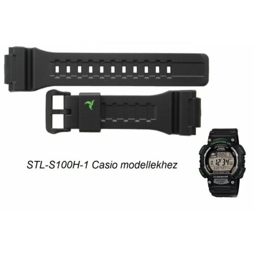 STL-S100H-1 Casio fekete műanyag szíj