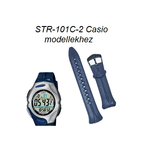 STR-101C-2 Casio kék műanyag szíj