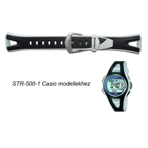 STR-500-1 Casio fekete műanyag szíj