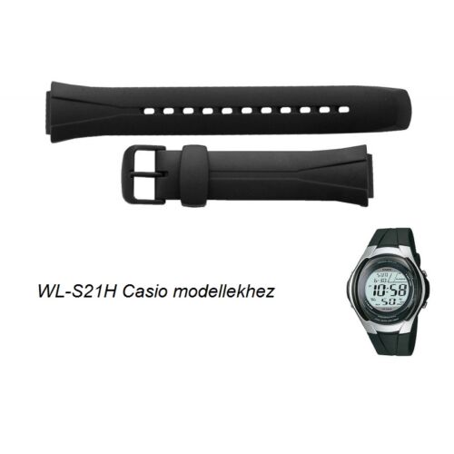 WL-S21 Casio fekete műanyag szíj