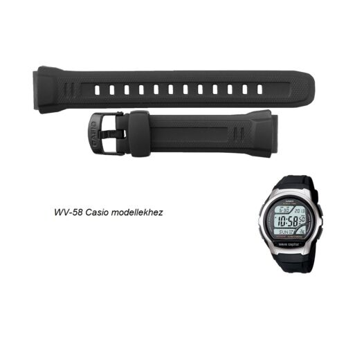 WV-58 WV-M60 Casio fekete műanyag szíj