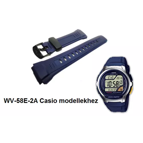 WV-58E-2A Casio kék műanyag szíj