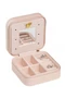EDELWOLLE (EW-501-2) BŐR ÉKSZERTARTÓ DOBOZ, PINK