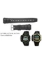 ALT-6000 ALT-6100 ALT-610 Casio fekete műanyag szíj