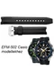 EFM-502 Casio fekete műanyag szíj