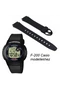 F-200 Casio fekete műanyag szíj