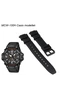 MCW-100H Casio fekete műanyag szíj